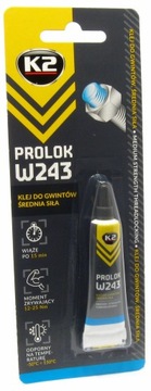 K2 PROLOK W243 środek klej do blokady gwintów - średnia siła
