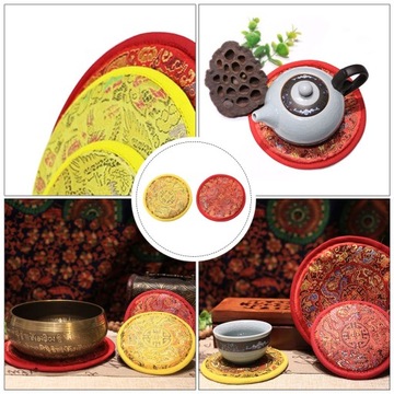 Уплотнитель звуковой чаши Коврик для звуковой чаши ручной работы 2 шт.