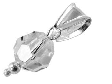 VERSIL wisior kulka cyrkonie Swarovski SREBRO 925