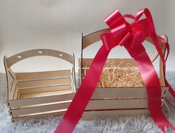 Duży KOSZ PREZENTOWY XL Skrzynka DEDYKACJA K176