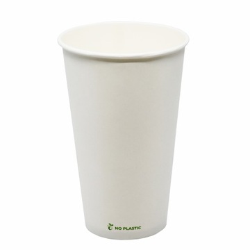 Kubek papierowy do kawy herbaty biały PLASTIC FREE BIO 400 ml - 50 szt.