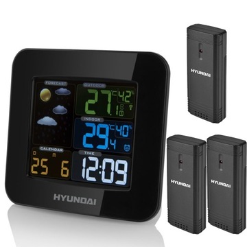 STACJA POGODOWA POGODY METEO HYUNDAI 3 CZUJNIKI