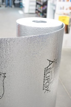 Теплоизоляционная пленка Alufox 5 мм х 1,2 м х 1 м