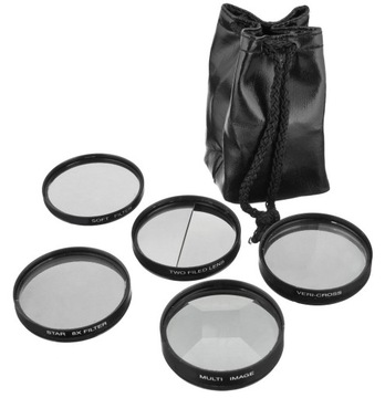 # Zestaw 5x filtrów 62 62mm soft star-8x multi-image veri-cross two-field #