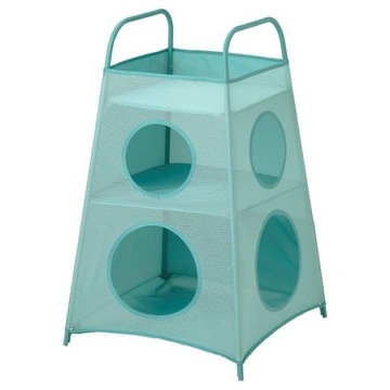 REGAŁ NA ZABAWKI IKEA TIGERFINK 82x52CM TURKUSOWY