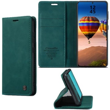 КОЖАНЫЙ КОШЕЛЕК CASEME SMART MAGNET ДЛЯ REALME C61 C63 4G + СТЕКЛО