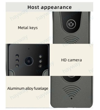 7-дюймовый сенсорный экран TUYA Video WIFI Домашняя система внутренней связи