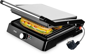 GRILL OPIEKACZ TOSTER PANINI 2w1 STOŁOWY Elektryczny Rozkładany 2200W 180°