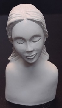 ULA popiersie gipsowe głowa kobiety do utwardzania
