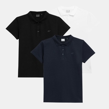 4F T-SHIRT DAMSKI KOSZULKA POLO ZESTAW KOMPLET 3 SZTUKI