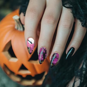 Хэллоуин ногтей искусства наклейки воды наклейки лист 12шт