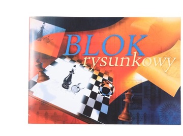 BLOK RYSUNKOWY Biały A2 20 Kartek Kreska Wysoka Jakość Wykonania KARTEK