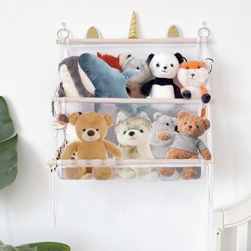 Сетка для игрушек 2-х слойная сетка для игрушек для гостиной в детской комнате.