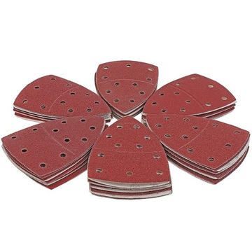 Шлифовальная бумага на липучке для дельта-шлифовальных машинок 105х152 мм S&R набор 60 шт.