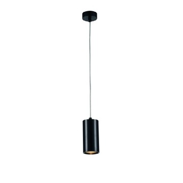 Lampa wisząca KIKA S 85 czarny chrom tuba zwis