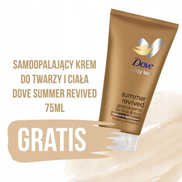 Dove Пена для автозагара 150мл + Бальзам 200мл Summer Revived темный + БЕСПЛАТНО