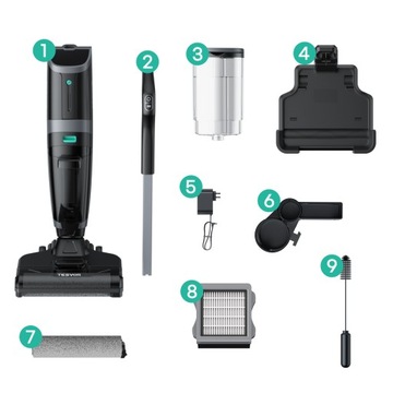 БЕСПРОВОДНОЙ ВЕРТИКАЛЬНЫЙ ПЫЛЕСОС R5PRO 4в1 пылесос, мытье полов, автоматический. уборка