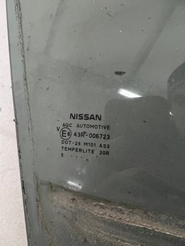 NISSAN JUKE F15 SKLO (OKNO) DVEŘE PRAVÁ ZADNÍ 2015 AS3