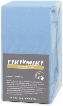 Fiki Miki RZEŚCIERADŁO DO ŁÓŻECZKA 120x60 BAWEŁNA