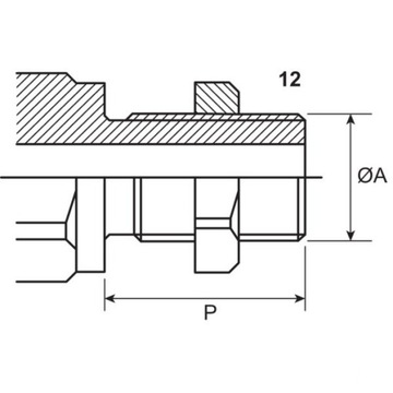 Szybkozłącze gniazdo hydrauliczne MF M18x1,5 AG 3C