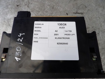 AUDI A2 PANEL KLIMATIZACE 8Z0820043 5HB008185-00