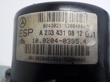 MERCEDES W203 C203 S203 НАСОС ABS ESP A2034310812