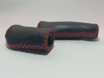 Ручки KOGA Ergo 135/92 мм, красная кожа, строчка