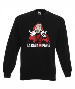L BLUZA UNISEX DOM Z PAPIERU LA CASA DE PAPEL