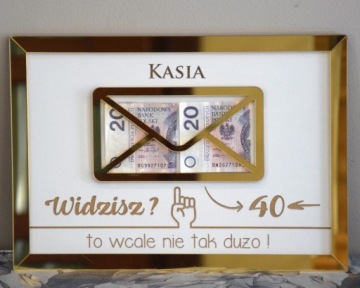 Подарок на день рождения 30 40 50 60 Зеркало в золотой раме