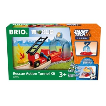 BRIO World Smart Tech Sound Rescue Action Tunnel Kit for Kids Age 3 Years U