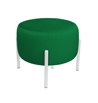 Pufa OLA LOFT ławka podnóżek metal biała MG25