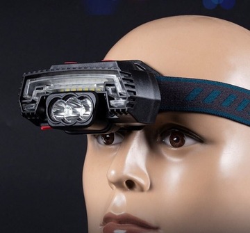 LATARKA WARSZTATOWA MAGNES CZOŁOWA SENSOR RUCHU
