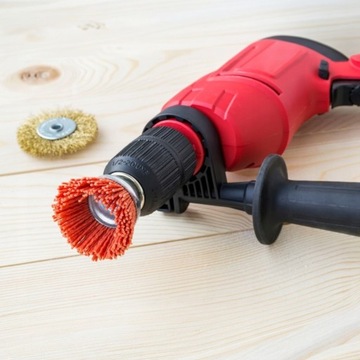 НЕЙЛОНОВАЯ ПЕРЕДНЯЯ ЩЕТКА 75 мм, НЕЙЛОН ДЛЯ СВЕРЛ, ОТВЕРТКА С ХВОСТОВИКОМ