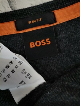 HUGO BOSS Tempest 1 Sweter Męski Szary XXL