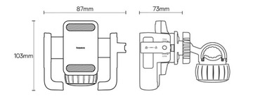 УНИВЕРСАЛЬНЫЙ ПРОЧНЫЙ ДЕРЖАТЕЛЬ ДЛЯ ТЕЛЕФОНА BASEUS BIKE MOUNT SCOOTER