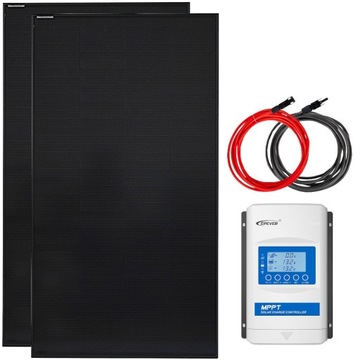 ZESTAW SOLARNY MONO KAMPER 340W + REGULATOR MPPT