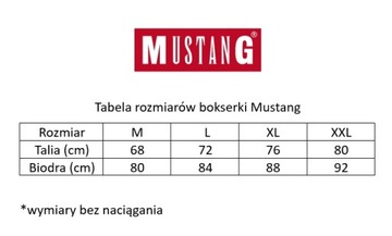 Bokserki Męskie Mustang Majtki 2 Pak Bawełniane M