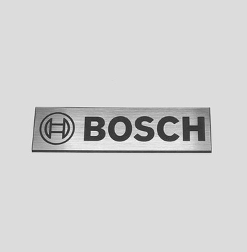 BOSCH naklejka emblemat 37 x 10 mm * SREBRNA