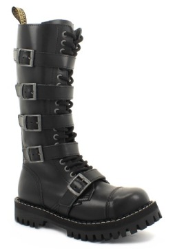 GLANY STEEL CZARNE Z PASKAMI 20-DZIUR MONSTER 38