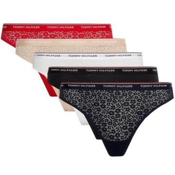 -27% TOMMY HILFIGER STRINGI DAMSKIE 5-PACK THONG M