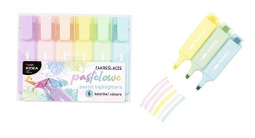 ПАСТЕЛЬНЫЕ ХАЙЛАЙТЕРЫ 6 ЦВЕТОВ KIDEA