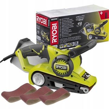 ЭЛЕКТРИЧЕСКАЯ ЛЕНТОЧНО-ШЛИФОВАЛЬНАЯ МАШИНА RYOBI 800ВТ 76ММ EBS800 ЦИКЛОННАЯ ЛЕНТОЧНО-ШЛИФОВАЛЬНАЯ МАШИНА