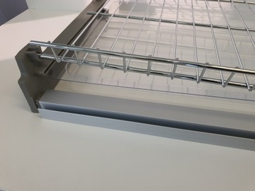 OCIEKARKA DO NACZYŃ do szafki ZE STELAŻEM chrom 90 cm DWUPOZIOMOWA WIRELI