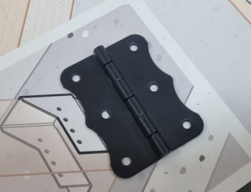 ПЕТЛЯ ДЛЯ ДЕКОРАТИВНОЙ МЕБЕЛЬНОЙ КОРОБКИ ЧЕРНАЯ ZO 80x60