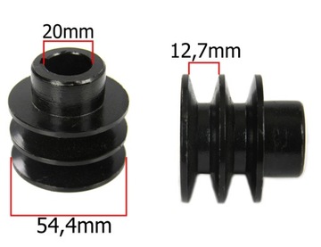 ВАЛ КОЛЕСНОГО ШКИВА ДЛЯ ДВИГАТЕЛЯ 7 Л.С. 54,4 ММ