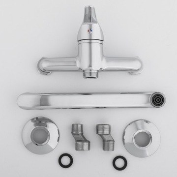 Смеситель для кухни, настенный смеситель, поворотный излив