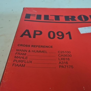 FIAT BRAVO BRAVA MAREA FILTR VZDUCHU FILTRON AP 091