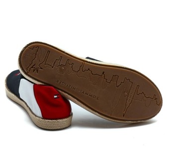 Tommy Hilfiger Espadryle Color Block granat r.40