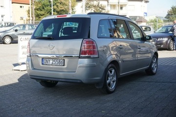 Opel Zafira B 1.6 Twinport ECOTEC 105KM 2006 Opel Zafira 1.6 Benzyna, 7 miejsc, długie, zdjęcie 4