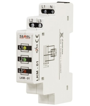 Lampka modułowa Kontrolna 3 fazy 230-400V AC
